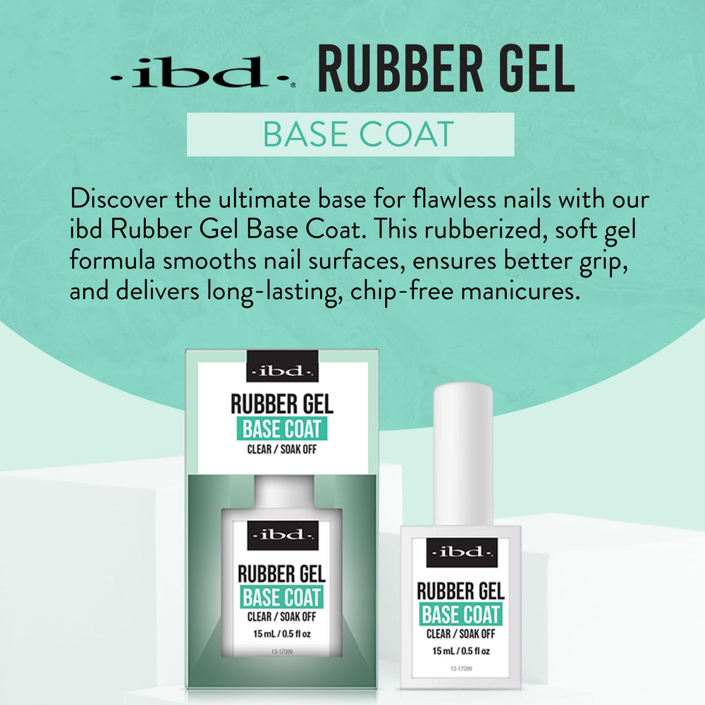 IBD rubber base gel cured nail highlighting constructed apex for durable nails benefit