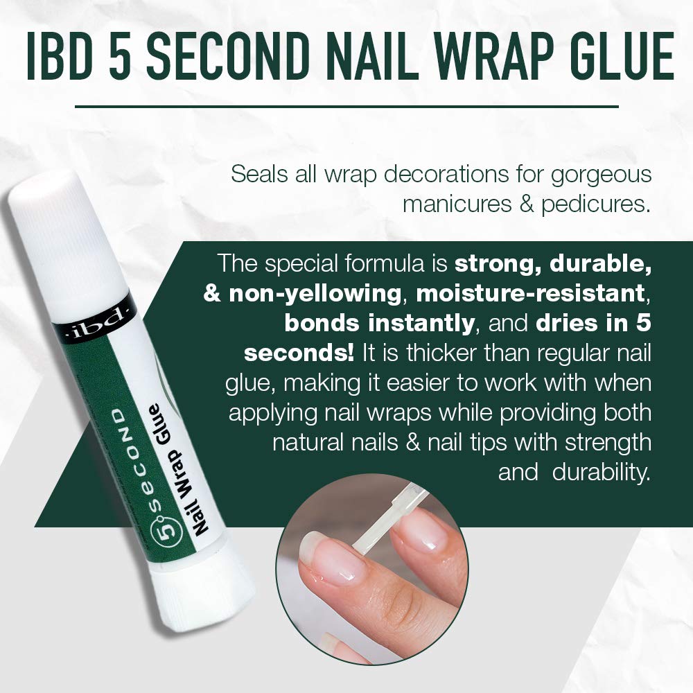 IBD applying glue to nail tip during repair demonstrating fast five-second set