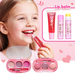 iBi Makeup carrying case with heart charms displayed for travel convenience