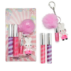 iBi Makeup front packaging showing three glosses, playful gift appeal
