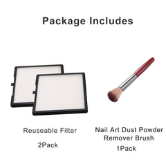 ibubu filter in salon setting illustrating cleaner workspace and reduced dust