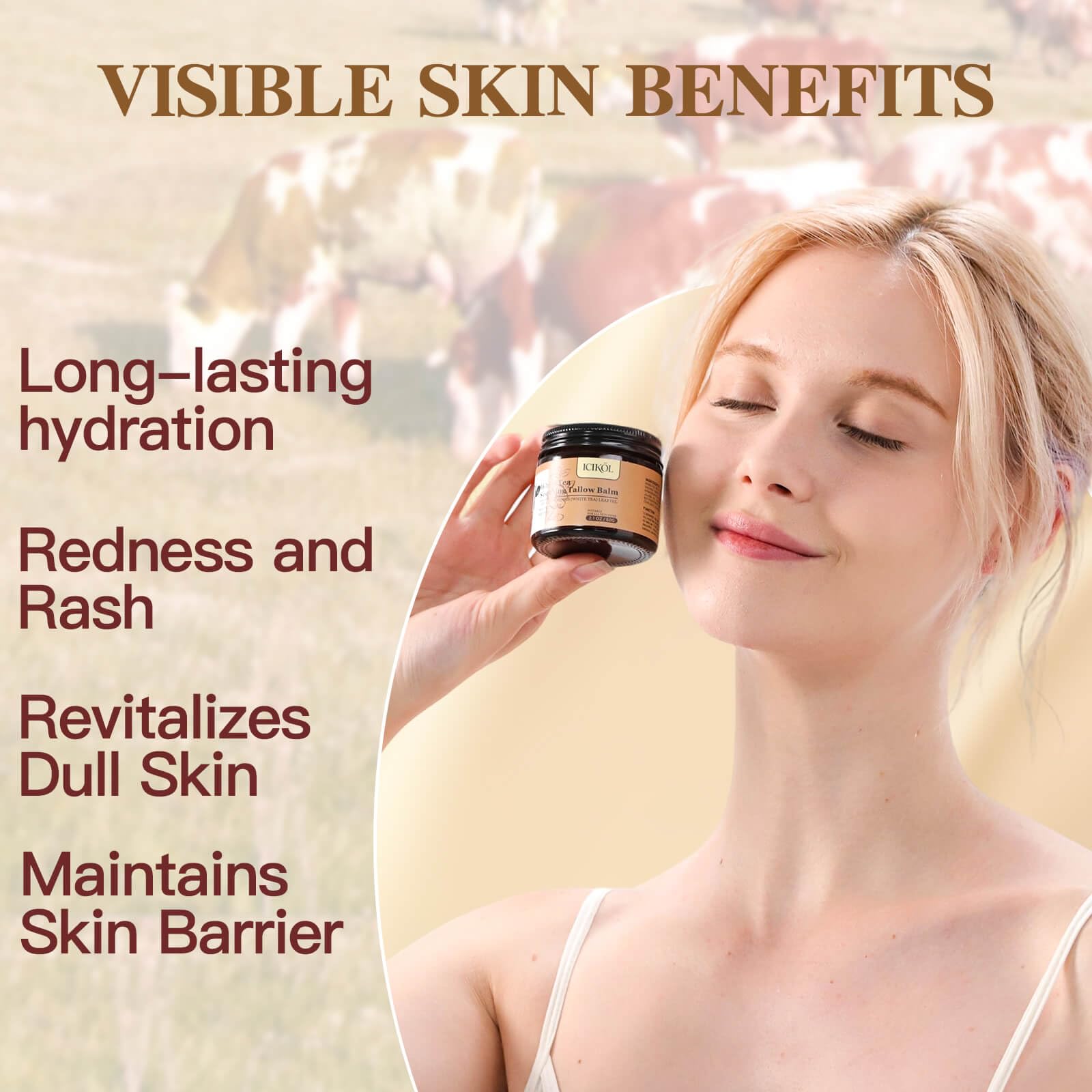 ICIKOL ingredients display with Manuka honey and beeswax showing natural nourishment