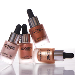 ICONIC LONDON close-up of pearl pigments suspended in clear oleogel base
