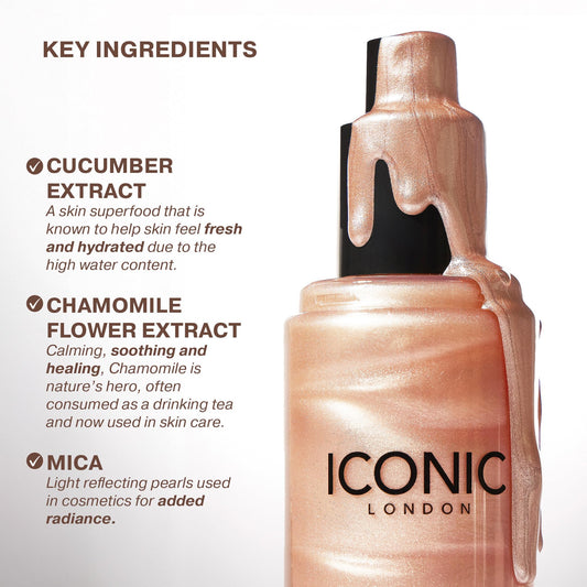 ICONIC LONDON fine spray mist close-up delivering even coverage benefit