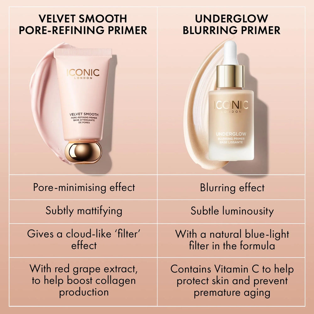 ICONIC LONDON primer on model t-zone reducing shine and refining pores