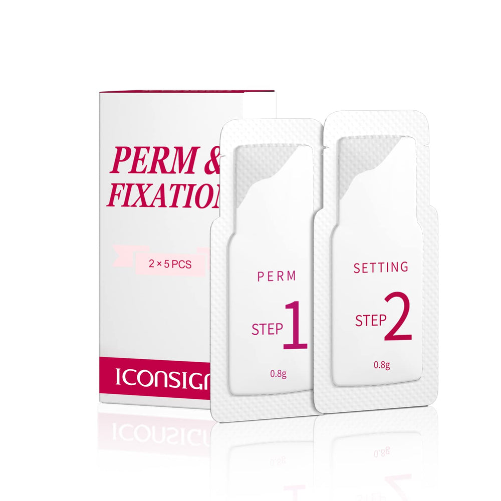 ICONSIGN front packaging showing two 5-pack sachet sets with clear labeling and convenience