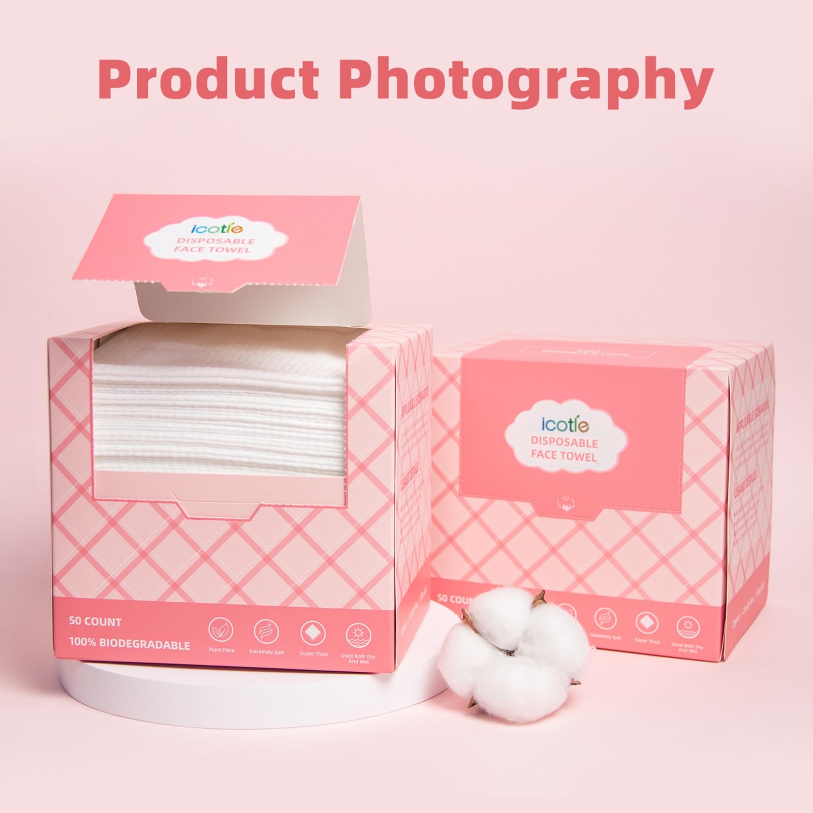 ICOTLE wipe used on baby’s hands showing gentle care