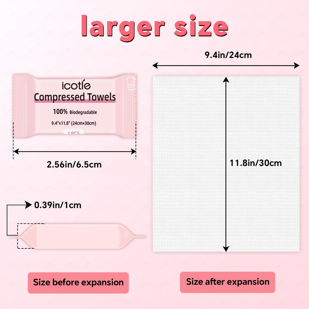 ICOTLE compressed coin tablet before water illustrating portability benefit