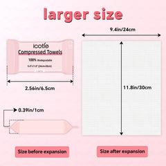 ICOTLE compressed coin tablet before water illustrating portability benefit
