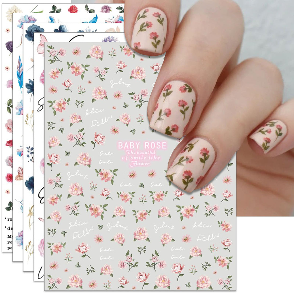 IDDFEVE front packaging showing pink rose stickers and benefit of easy selection