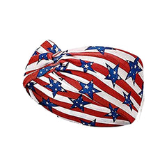 IDDFEVE headband worn at an outdoor parade providing patriotic flair