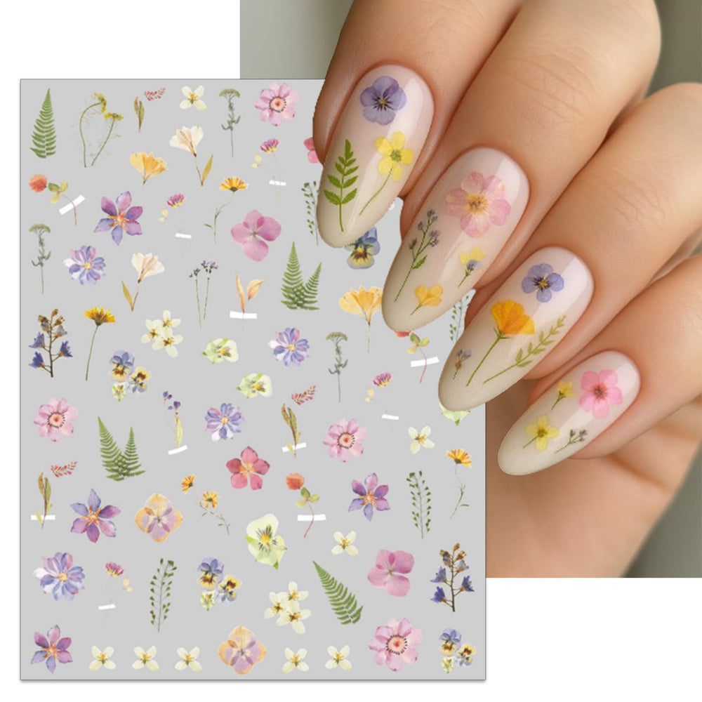 IDDFEVE sheet layout displaying five different floral and leaf patterns for variety