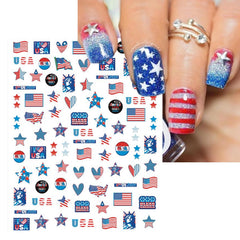 IDDFEVE sheet layout displaying multiple flag and star designs for easy selection