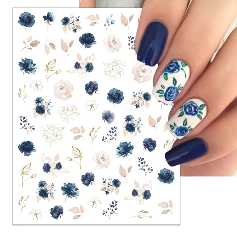 IDDFEVE decal on an acrylic nail showing smooth adhesion and salon shine