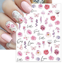 IDDFEVE sticker applied on a natural nail demonstrating neat, realistic look