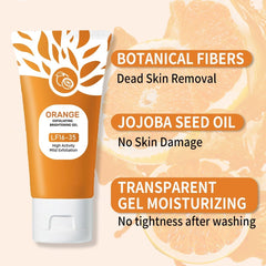 Identicalven label detail highlighting natural orange ingredients and usage directions