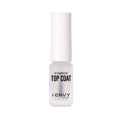 iENVY eyebrow sealer clear liquid texture on fingertip, fast-drying benefit