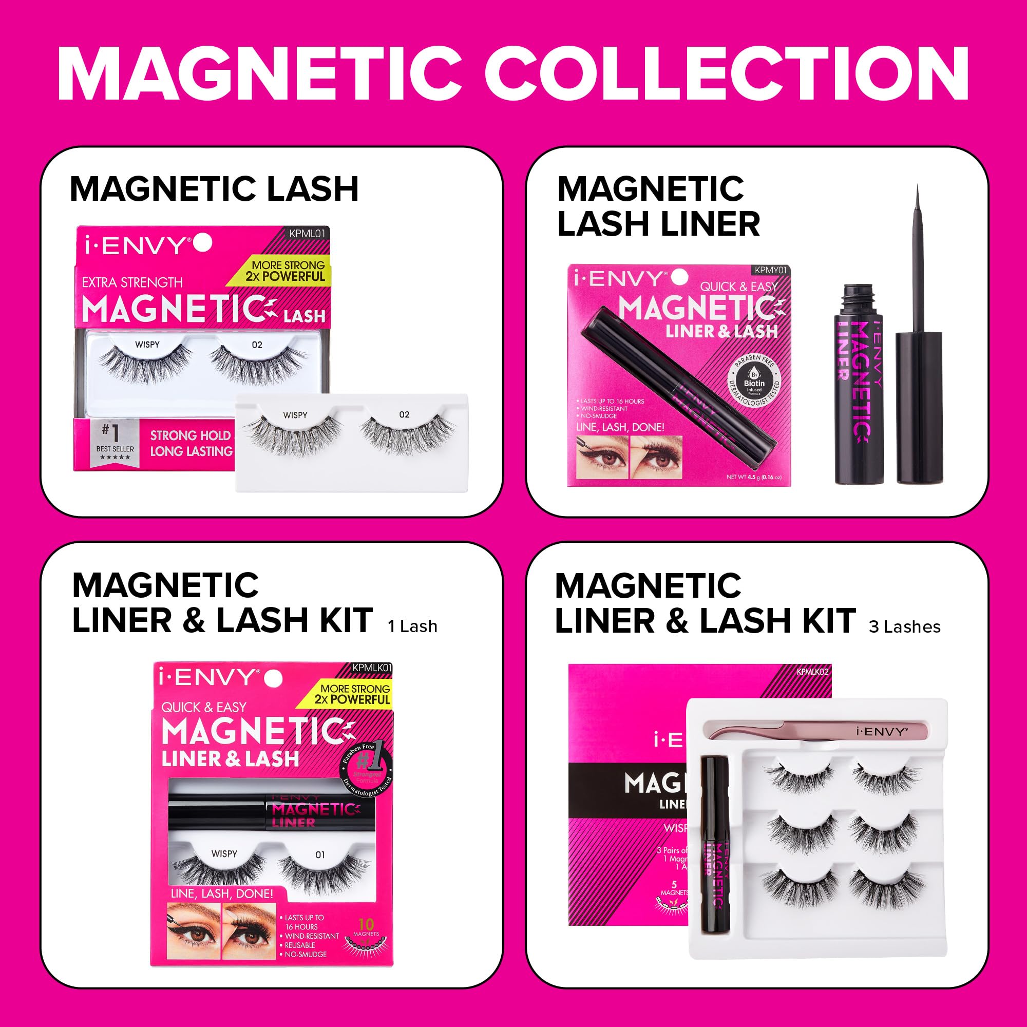 iENVY KISS with magnetic lash placement illustrating secure bond benefit