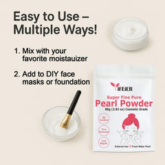 iFEiER nano-grade powder texture close-up illustrating smooth blendability