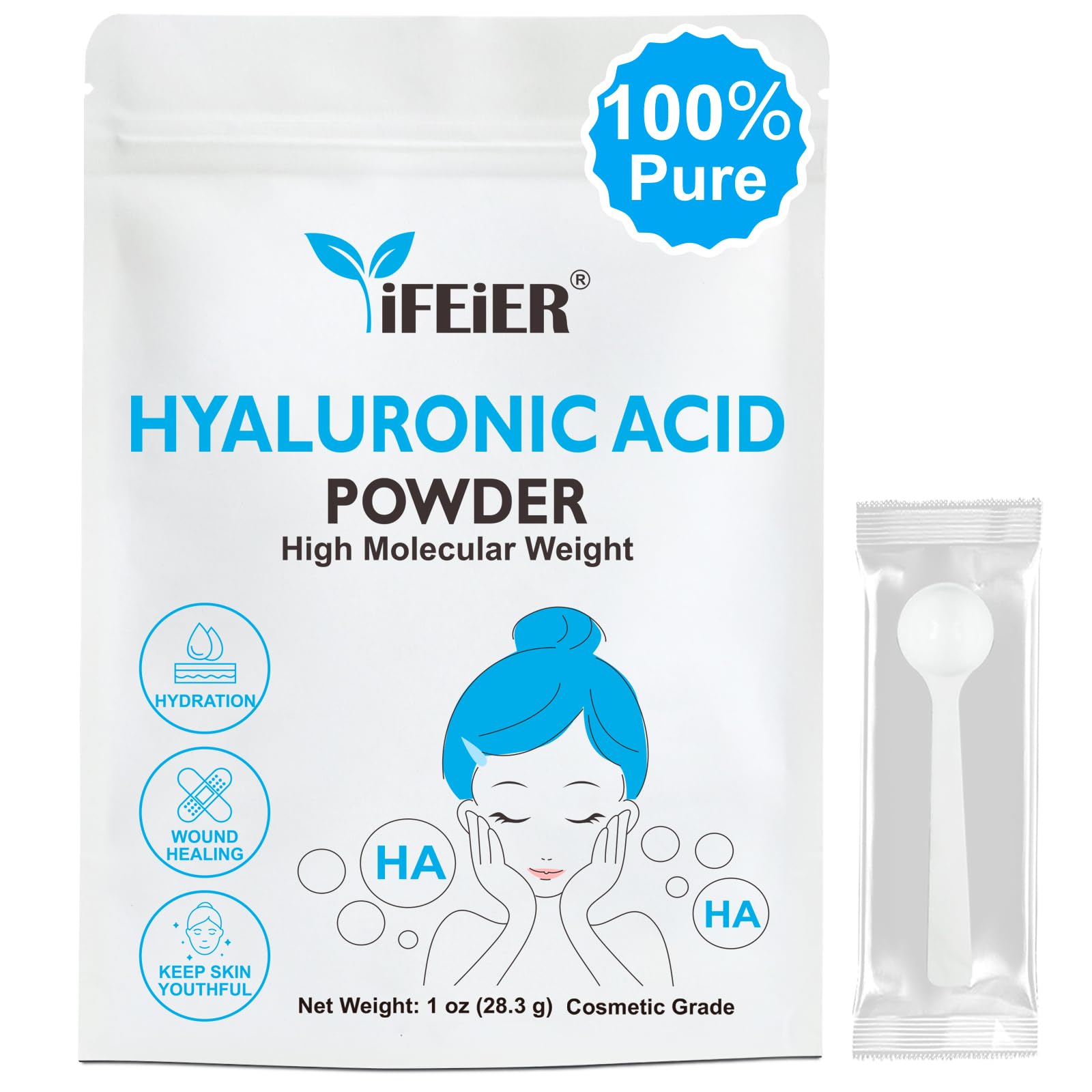 iFEiER front pouch showing powder packaging and long-term freshness benefit