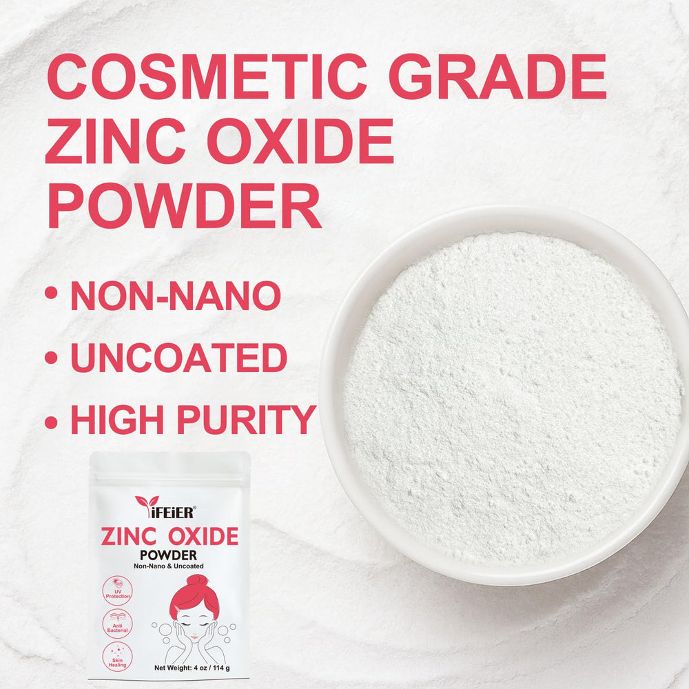 iFEiER zinc oxide in hand showing scale, easy portioning benefit