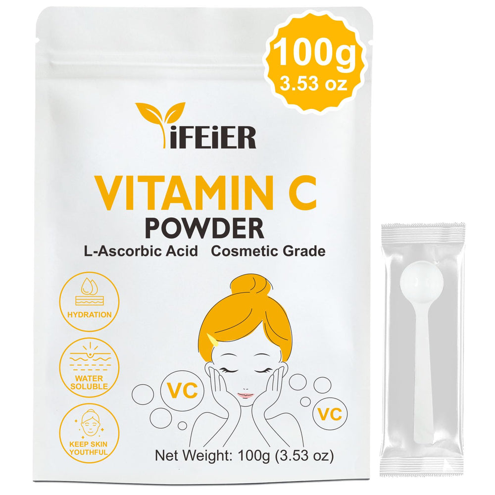 iFEiER front packaging showing resealable 100g bag and label helps with storage