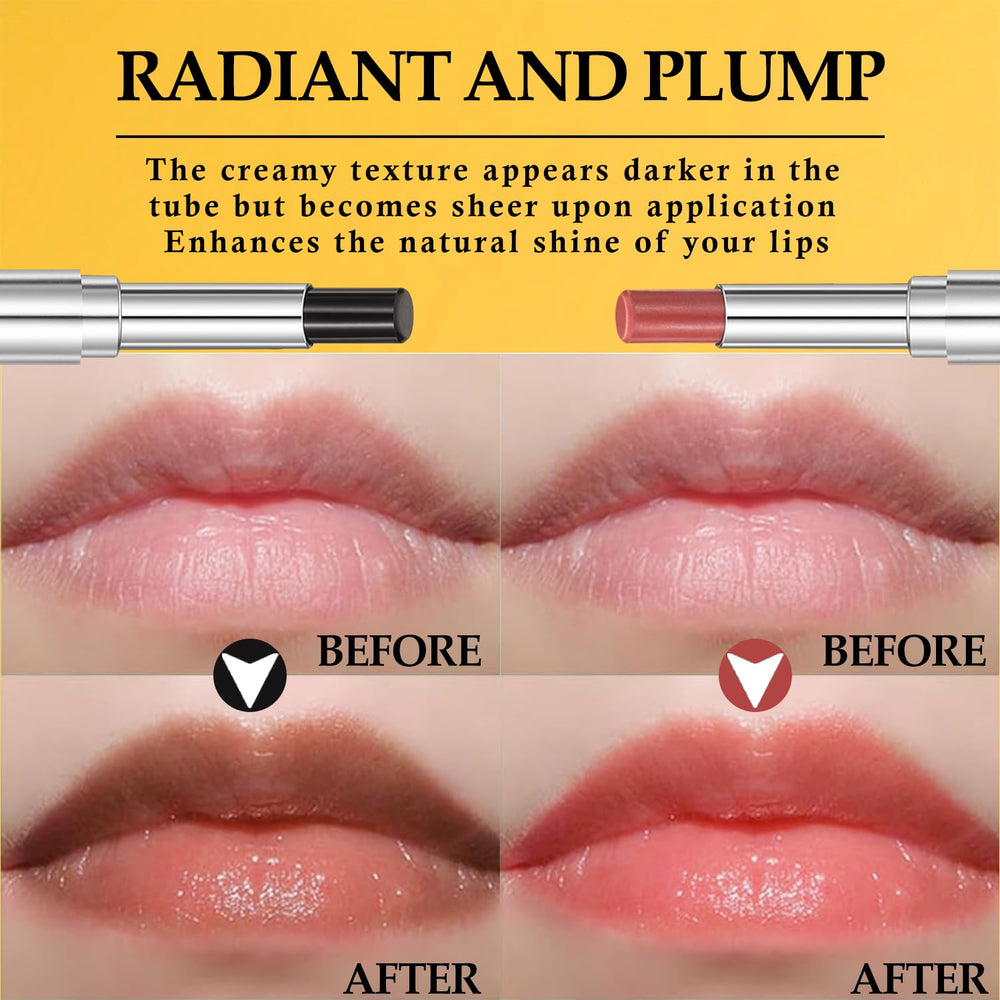 IFVGFB model applying balm smiling to show natural tint and comfortable wear benefit