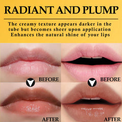 IFVGFB Noir Honey Lipstick held in hand to show size and easy handbag fit