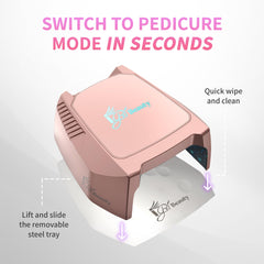 iGel Beauty lamp on salon station for professional workflow benefit