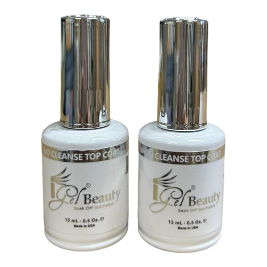 iGel Impeccable top coat front bottle showing glossy finish and quick application benefit