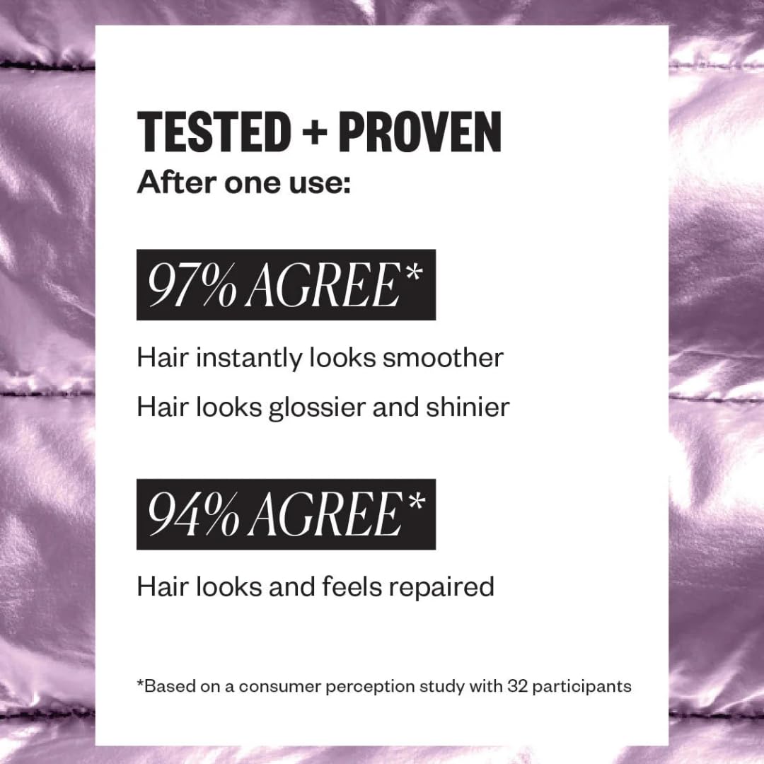 IGK product applied to dry hair mid-lengths showing frizz control and shine benefit
