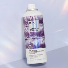 IGK ingredients label close-up showing vegan and clean formulation benefit