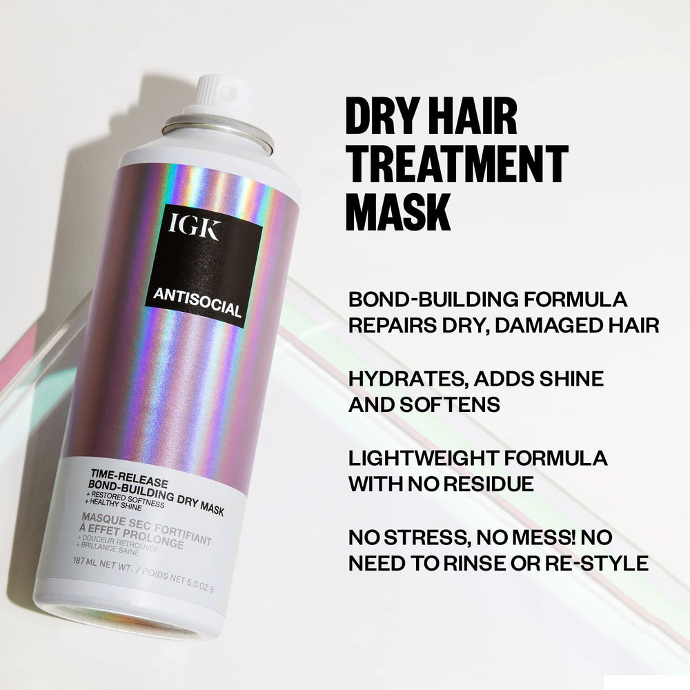 IGK Antisocial mist closeup demonstrating fine spray for even coverage