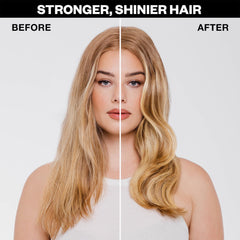 IGK Cash In applied to damp hair demonstrating heat protection and smoothing