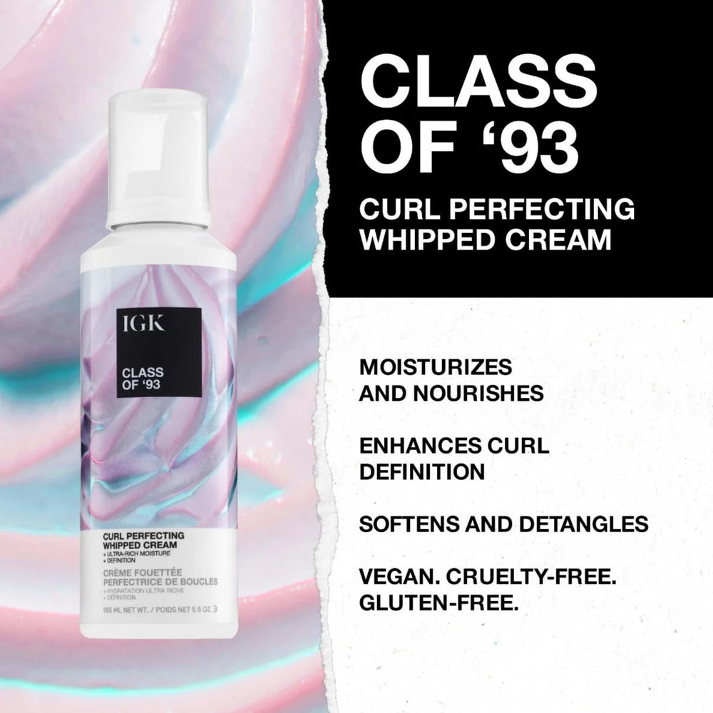 Applying IGK cream into hand demonstrates easy spread and slip