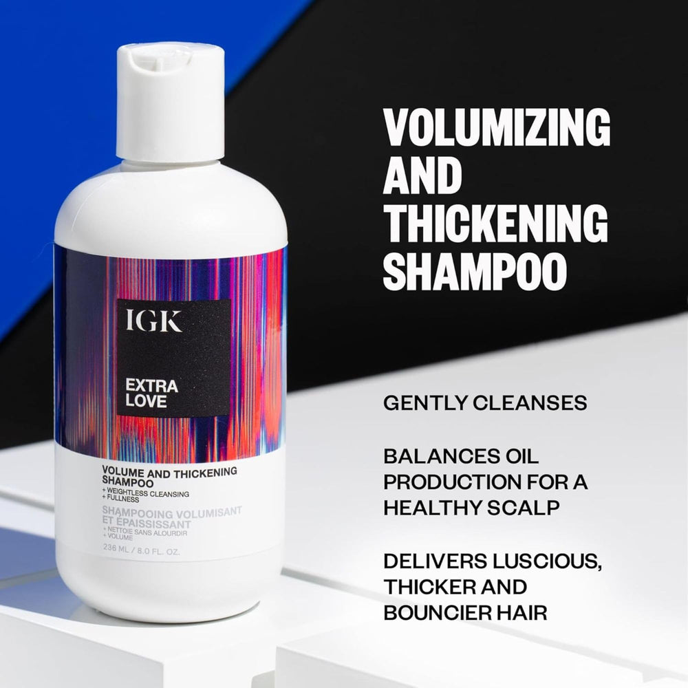 IGK label detail highlighting product name and size advantage
