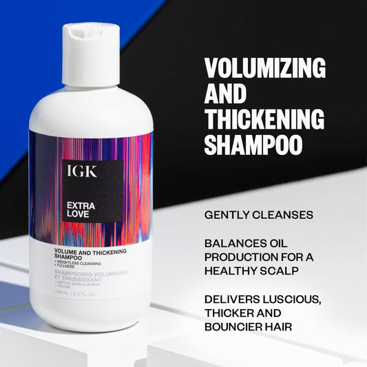 IGK label detail highlighting product name and size advantage