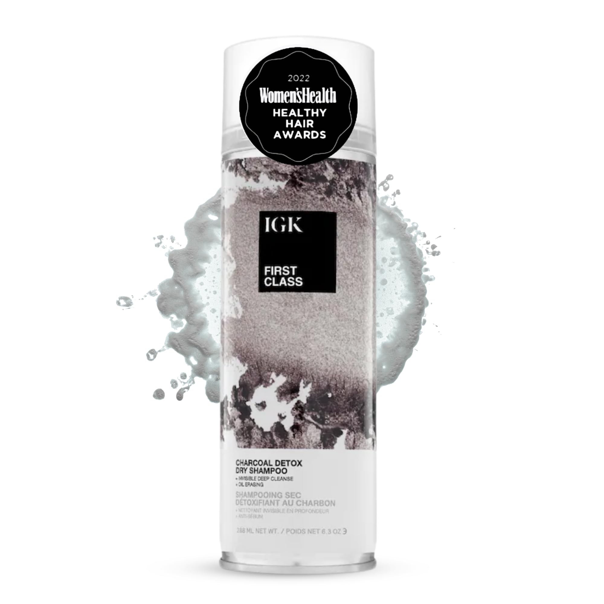 IGK front packaging showing product and benefit of oil absorption