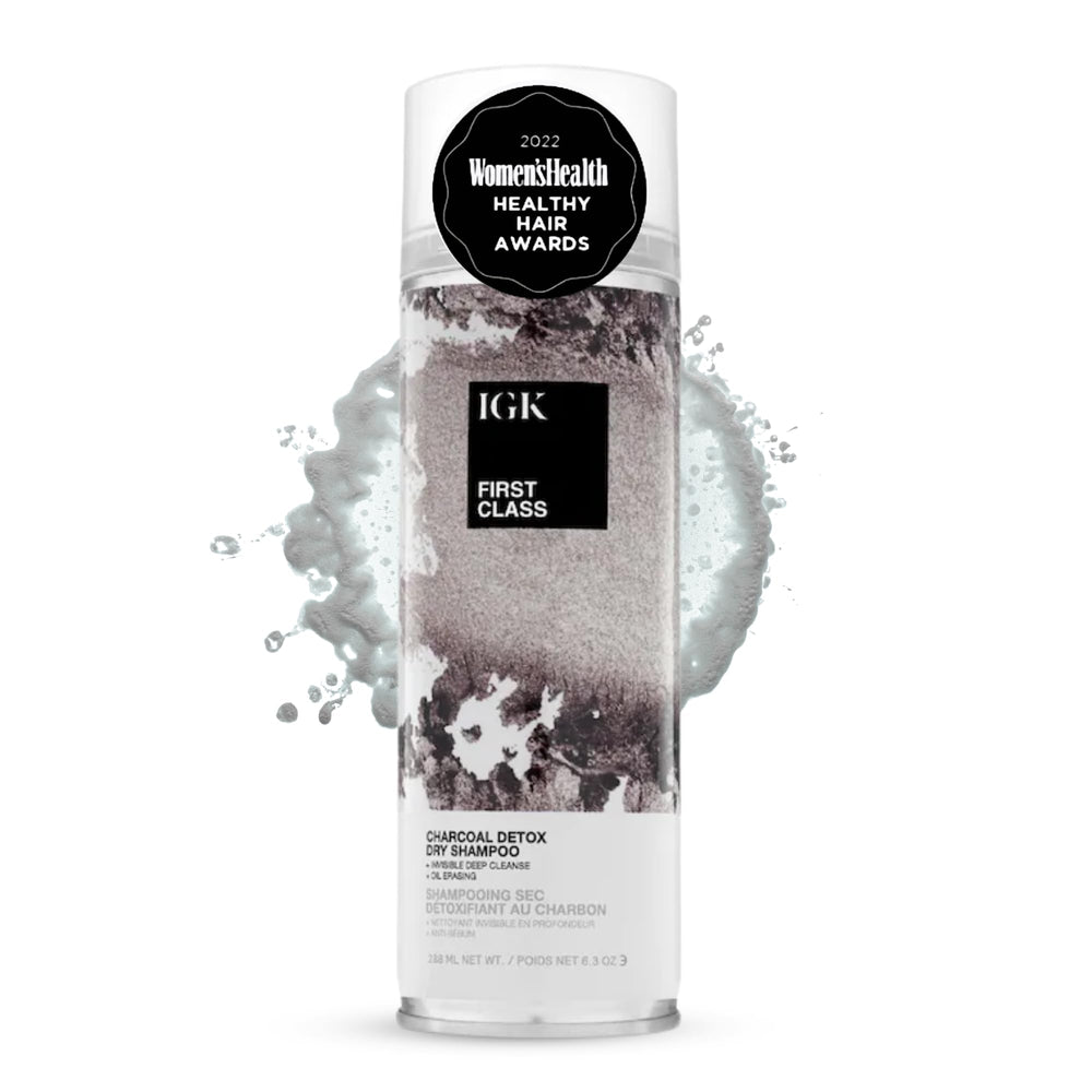 IGK front packaging showing product and benefit of oil absorption