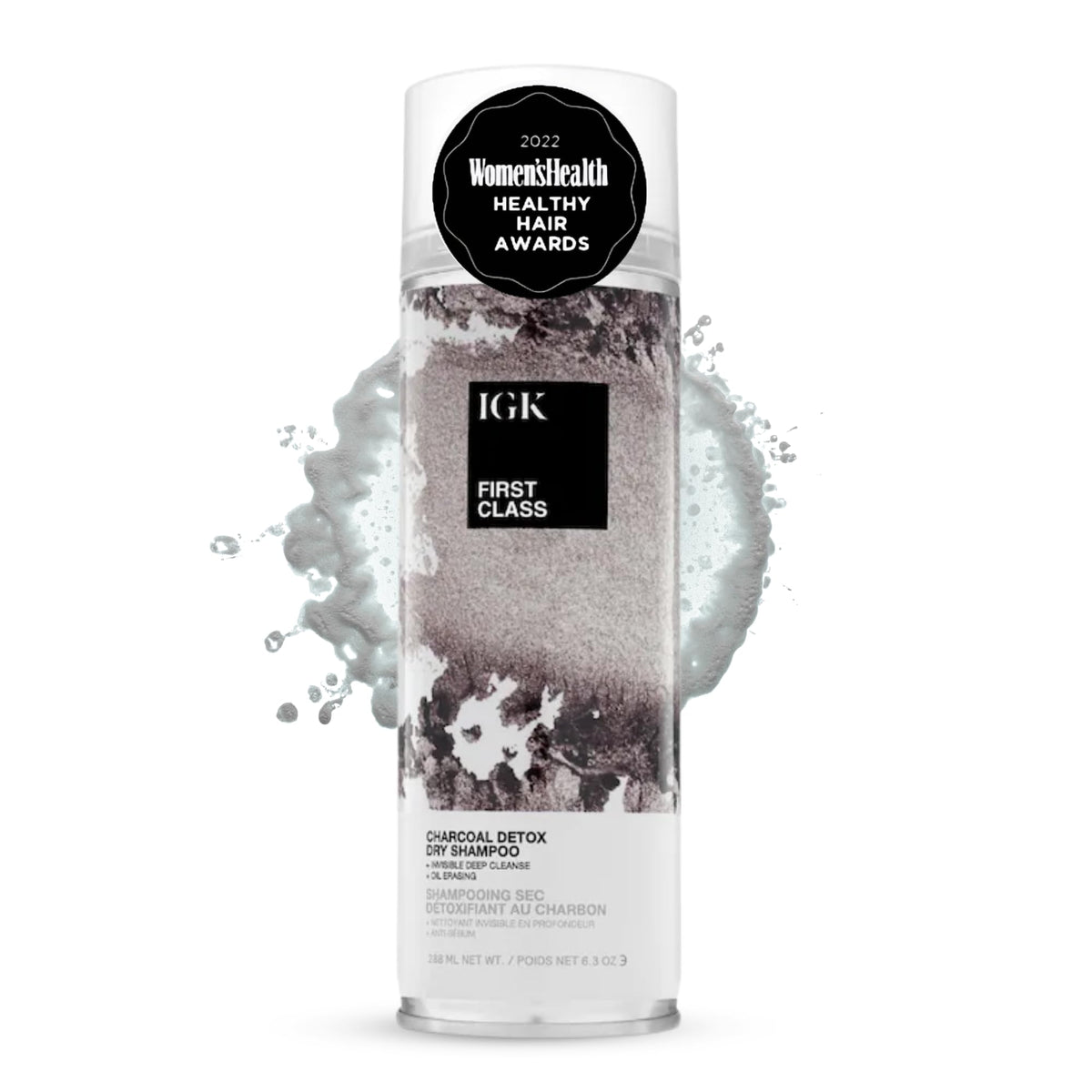 IGK front packaging showing product and benefit of oil absorption