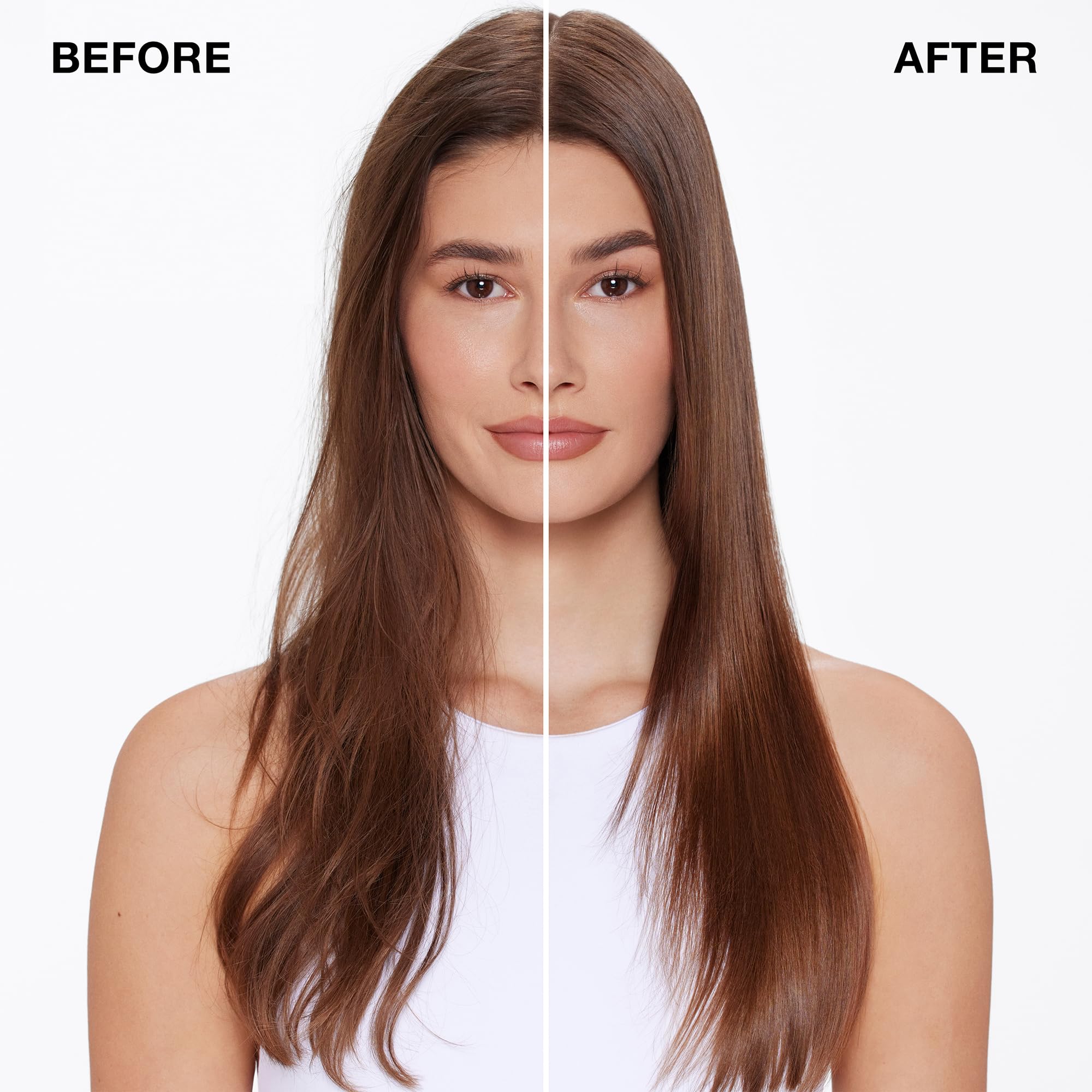 IGK being applied to damp hair before blow-drying for protection