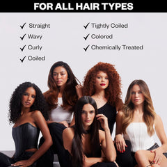 IGK product used in salon-style blow-dry delivering sleek, frizz-controlled results