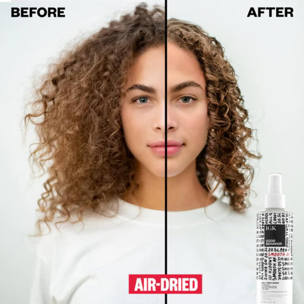 IGK fine mist texture close-up illustrating weightless, non-greasy finish