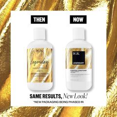 IGK shampoo lather on wet hair demonstrating gentle cleanse without stripping benefit