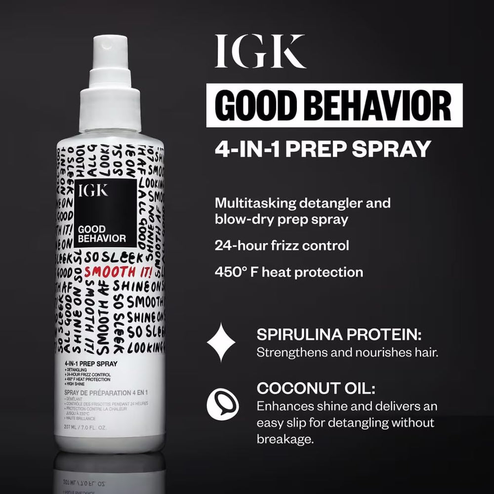 IGK spirulina protein and coconut oil close-up highlighting nourishing benefits