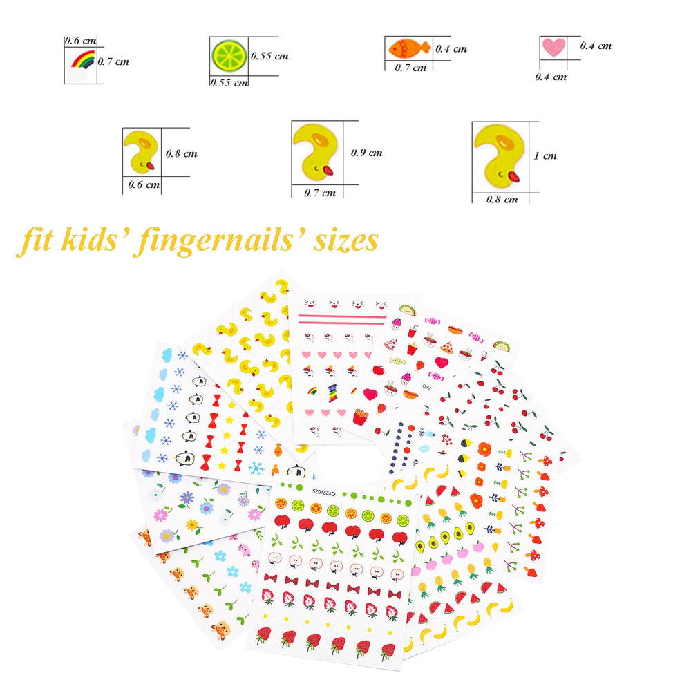 IHUKEIT child applying nail sticker demonstrating easy use and quick decoration