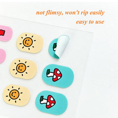 IHUKEIT lifestyle image of a child wearing mixed design wraps for playful look