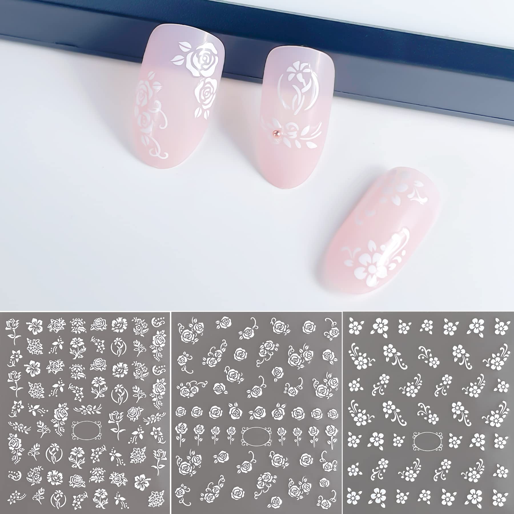 IHUKEIT close-up of decal sheet texture and printed floral detail for precise placement