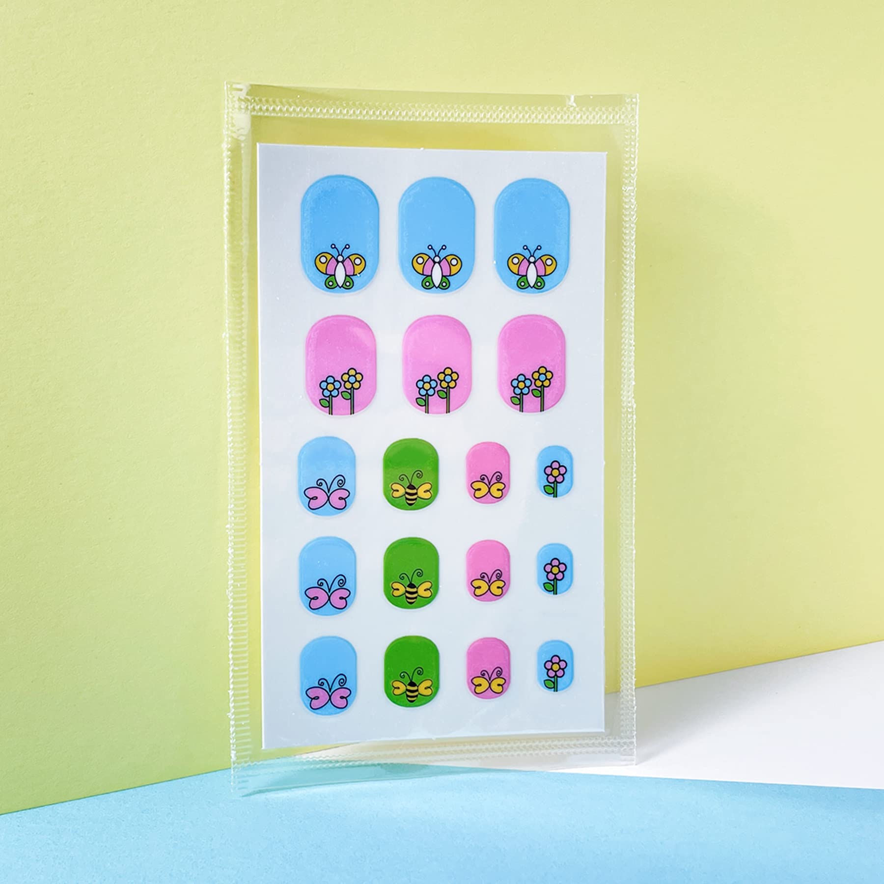 IHUKEIT single sheet with labeled strip widths showing size options for kids
