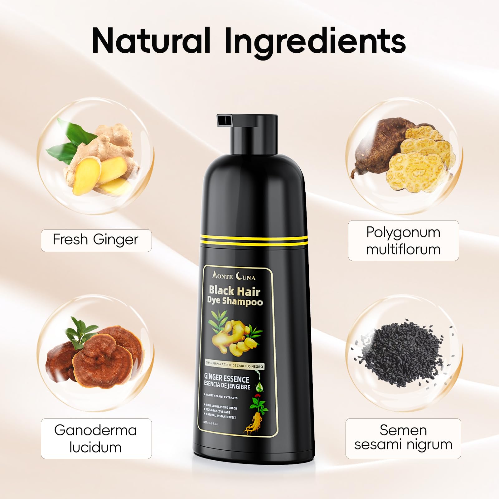 IIIMEIDU label close-up highlighting natural ingredient list